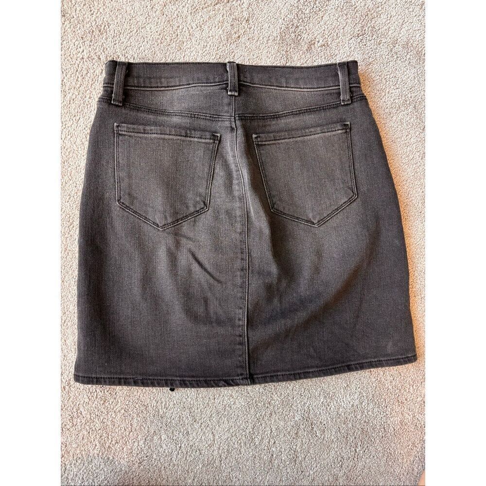 NWOT L'Agence Portia high-rise lace-up denim mini skirt, Sz 25, $285 F44 - Picture 6 of 8